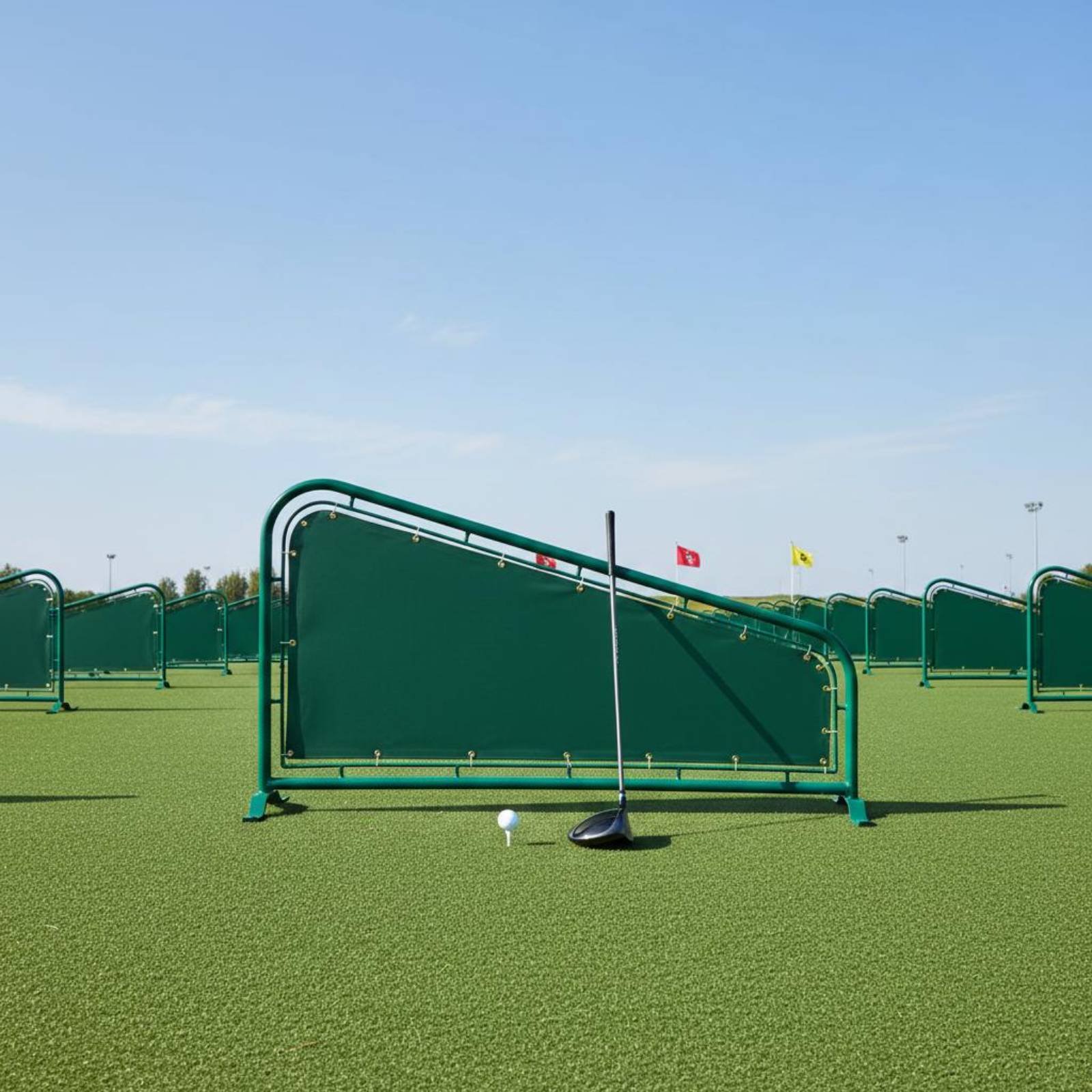 Practice Equipment For Golf - 캔버스 골프 디바이더 헤비듀티 연습장 배리어