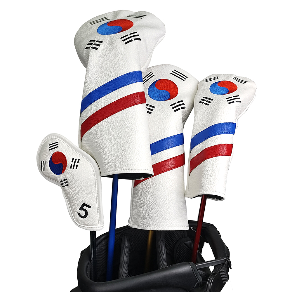 Golf Equipment Rack - 한국 애국 골프 헤드커버 세트 -