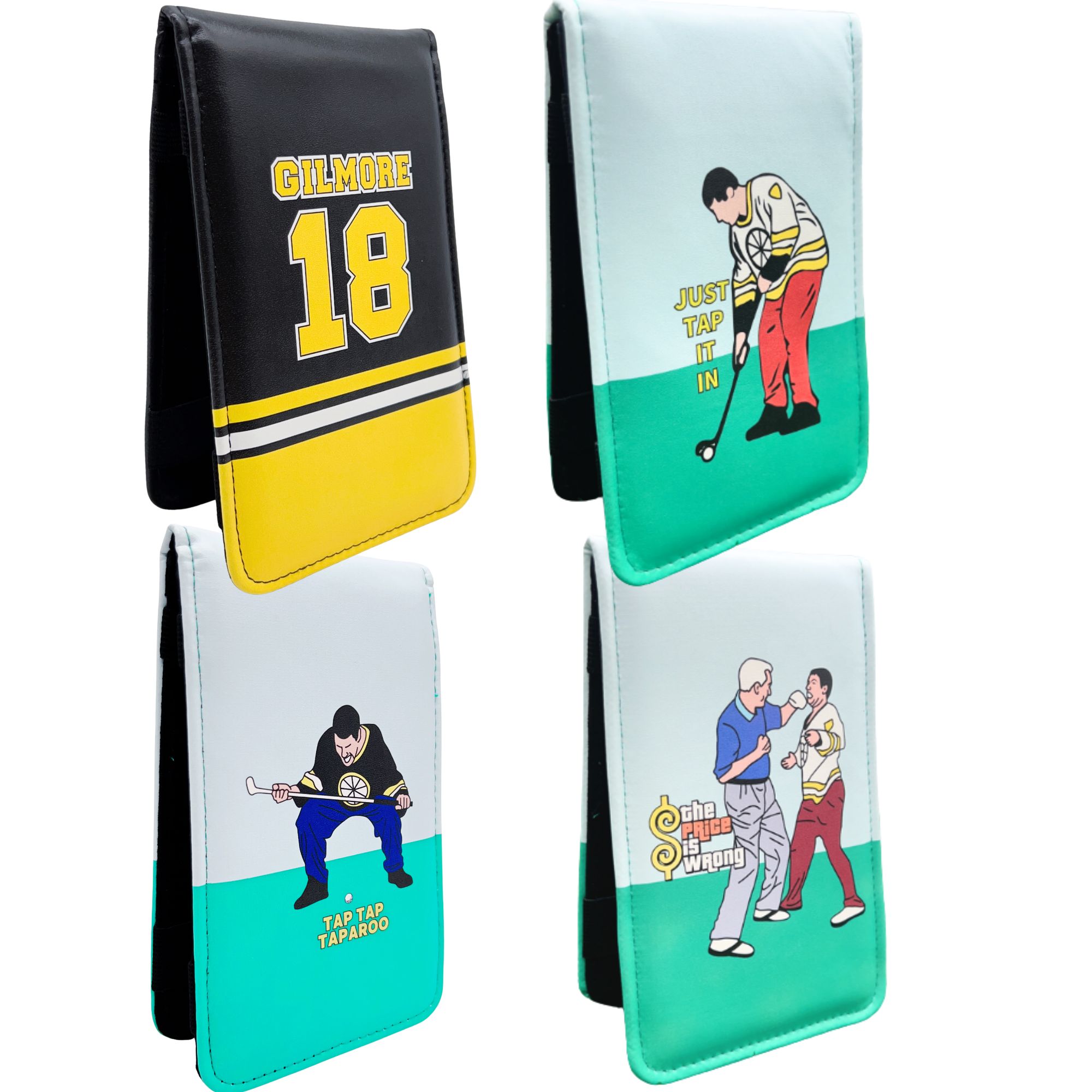 Golf Scorecard Holder - 해피 길모어 18 디자인 고품질 PU