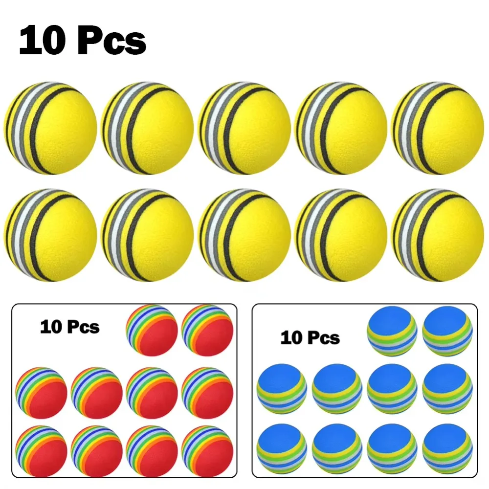 10pcs 골프 스윙 훈련 폼 공 레인보우 스폰지 소프 - Practice Equipment For Golf 리뷰 및 가격