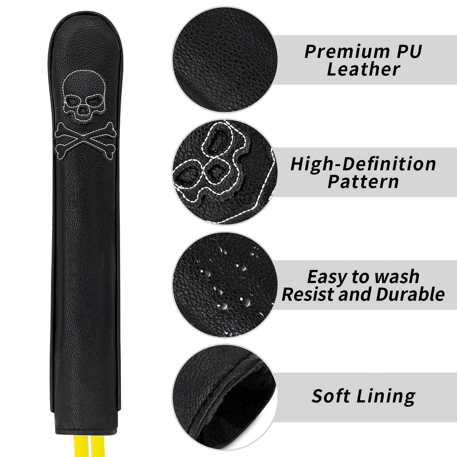 1pc 해골 모양 방향 지정 가능 골프 클럽 헤드 커버 - Golf Equipment Rack 리뷰 및 가격