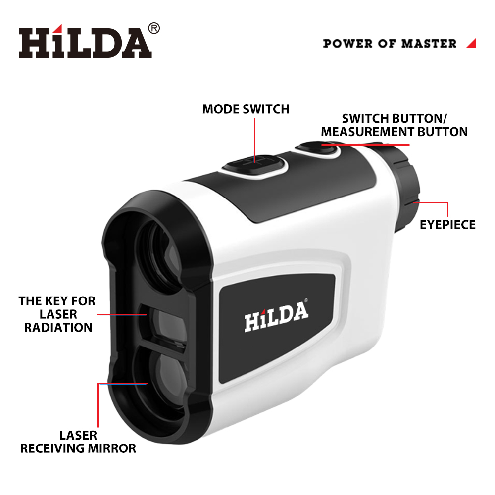 HILDA 800M 골프 레이저 거리 측정기 6X 단안 - Rangefinder Laser Golf 리뷰 및 가격