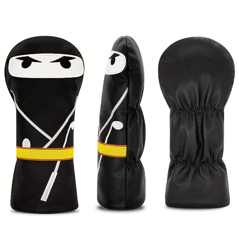 사무라이 패턴 블랙 골프 클럽 헤드 커버 - 내구성 있 - Golf Equipment Rack 리뷰 및 가격