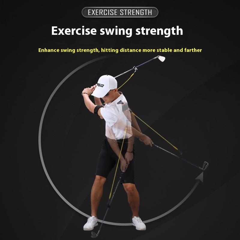 PGM 골프 스윙 탄성 로프 스윙 강도 보조 연습 도구 - Golf Equipment Used 리뷰 및 가격