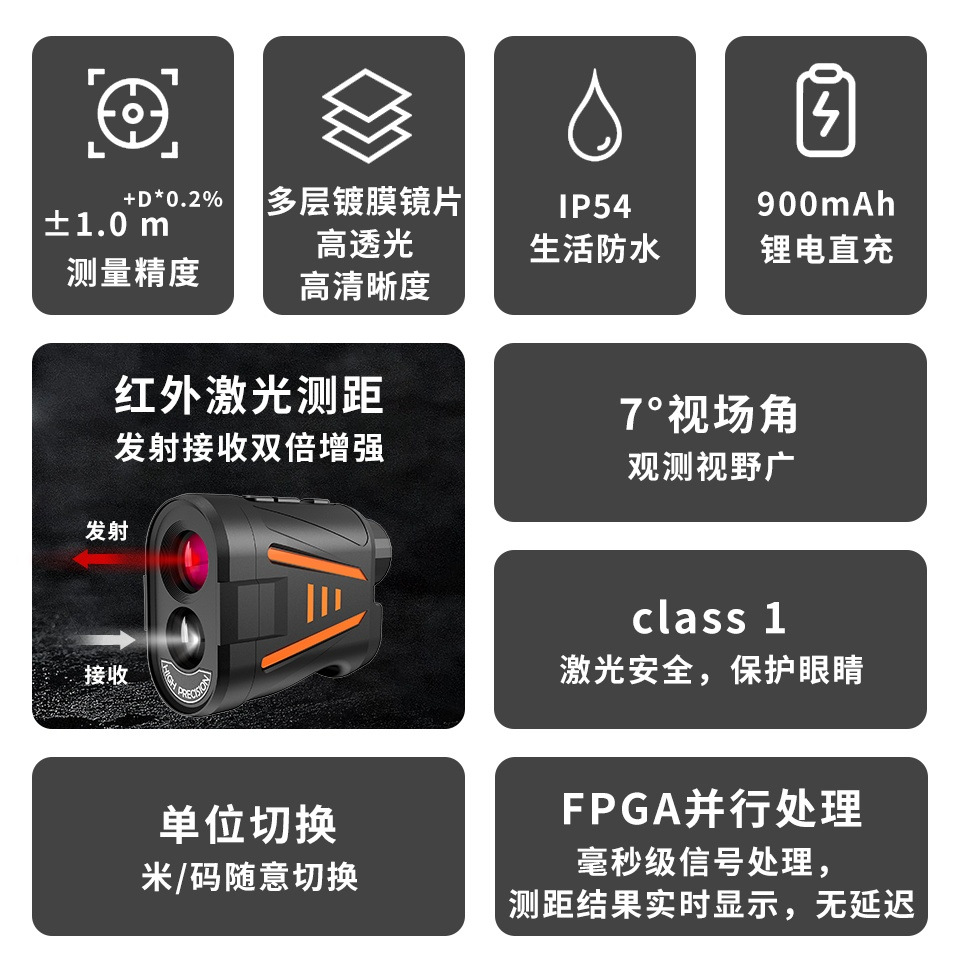 고정밀 골프 레이저 거리 측정기 충전식 휴대용 야외 골 - Rangefinder Laser Golf 리뷰 및 가격