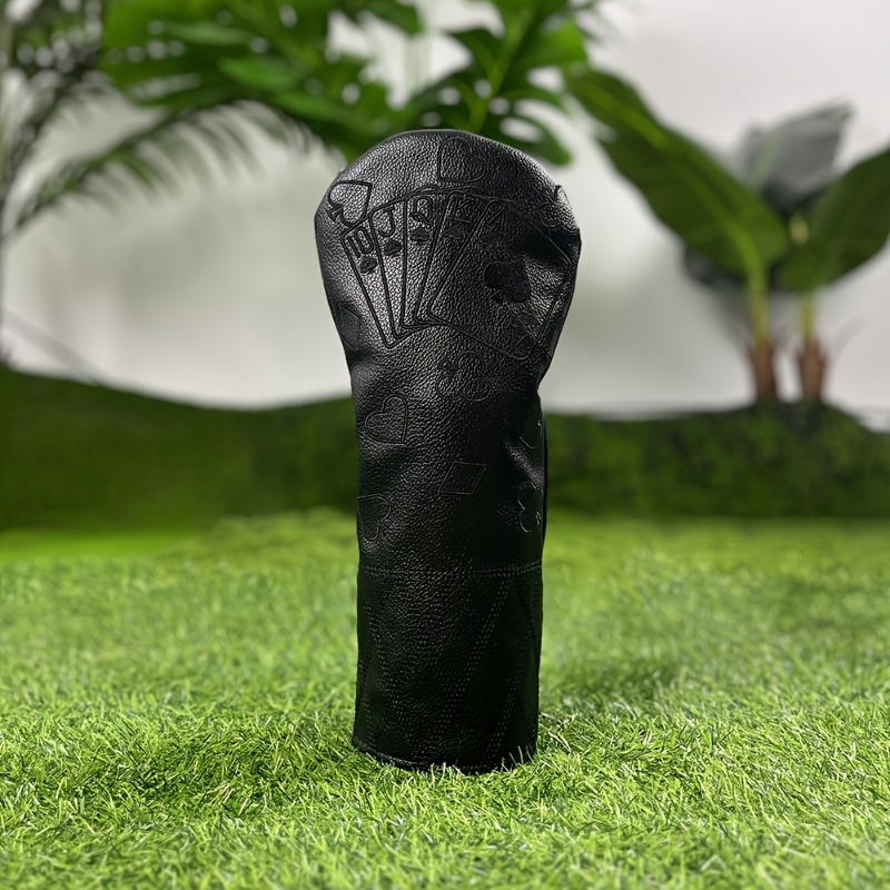 레트로 블랙 포커 골프 클럽 헤드 커버 - 두꺼운 충돌 - Golf Equipment Rack 리뷰 및 가격
